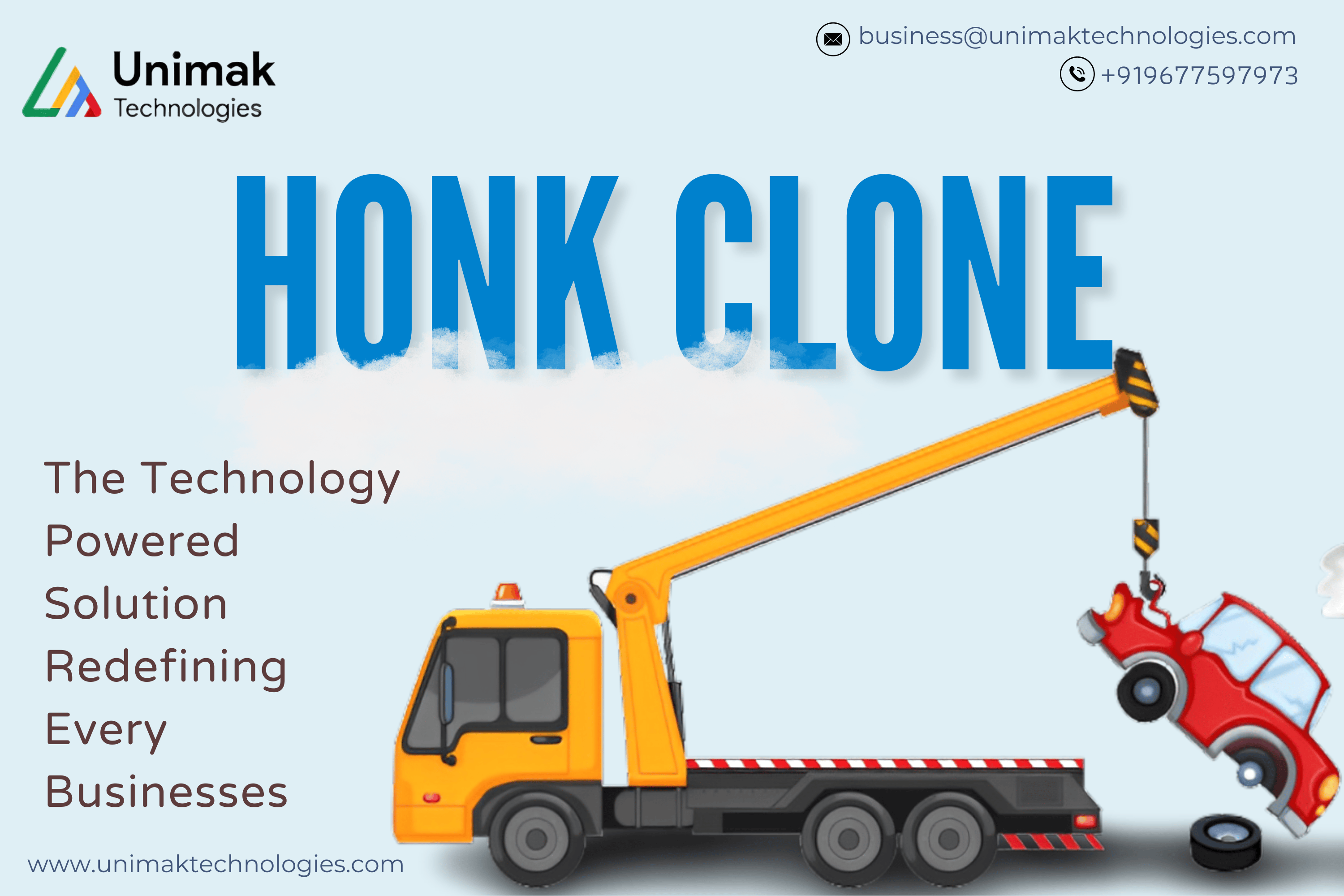 Launch Your Honk Clone by Unimak Technologies